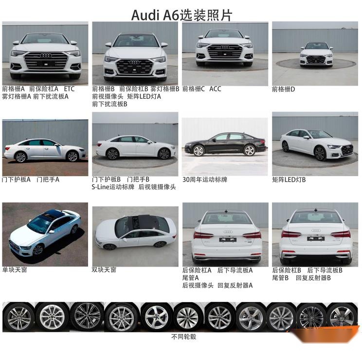 奥迪A6L中期改款曝光，双前脸设计，配置更高，有底气竞争5系了！