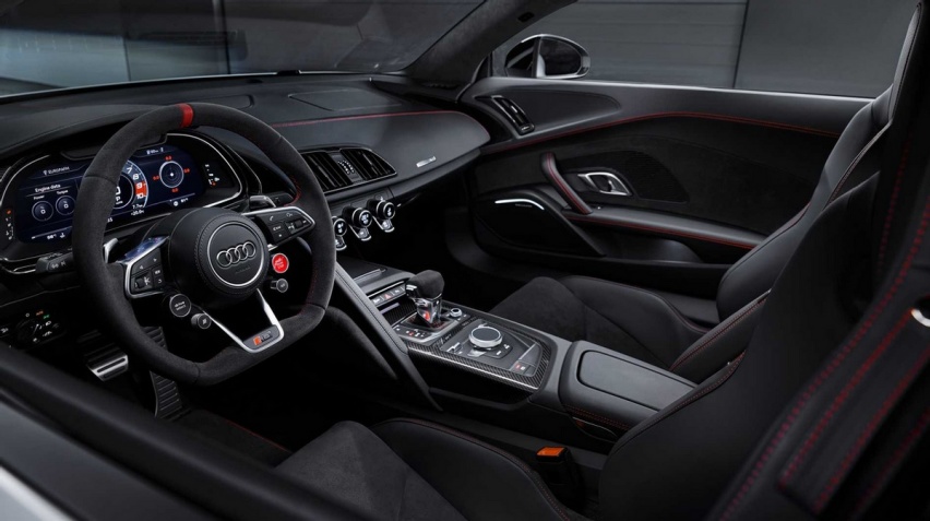 奥迪R8 V10 GT RWD官图 搭载5.2L V10发动机