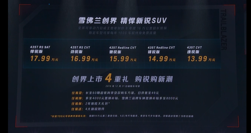 雪佛兰全新紧凑型SUV创界上市