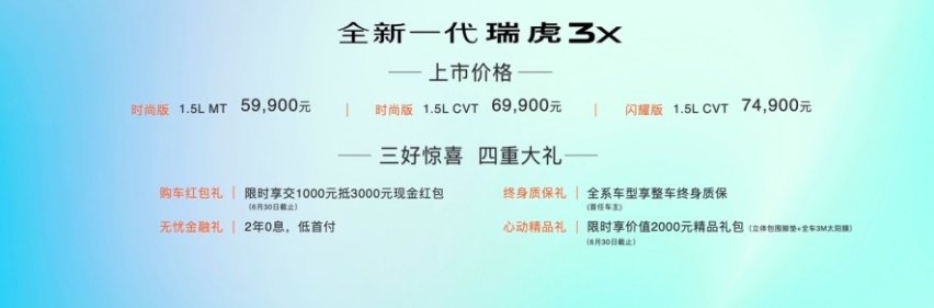 5.99万起，焕新上市的全新一代瑞虎3x，究竟新在了哪？
