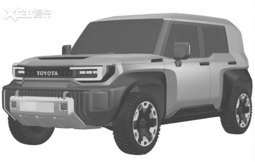 丰田(进口)fj酷路泽停售询底价专利图显示,land cruiser fj基本延续了