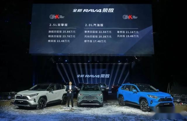 全新RAV4荣放越级上市，硬汉外观配置硬核三种四驱，17.48万起售