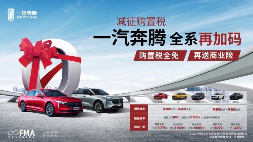 8.59万起，配置更丰富，新款一汽奔腾B70/T55能打动你吗？