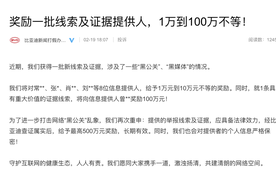 比亚迪为新一批线索及证据提供人奖励1-100万，将打击“黑公关”进行到底