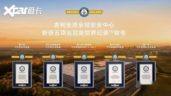吉利全球全域安全中心创下五大世界纪录 向全行业开放共享