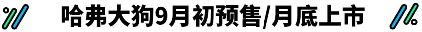 哈弗大狗9月底上市 宋PLUS将于8月底预售