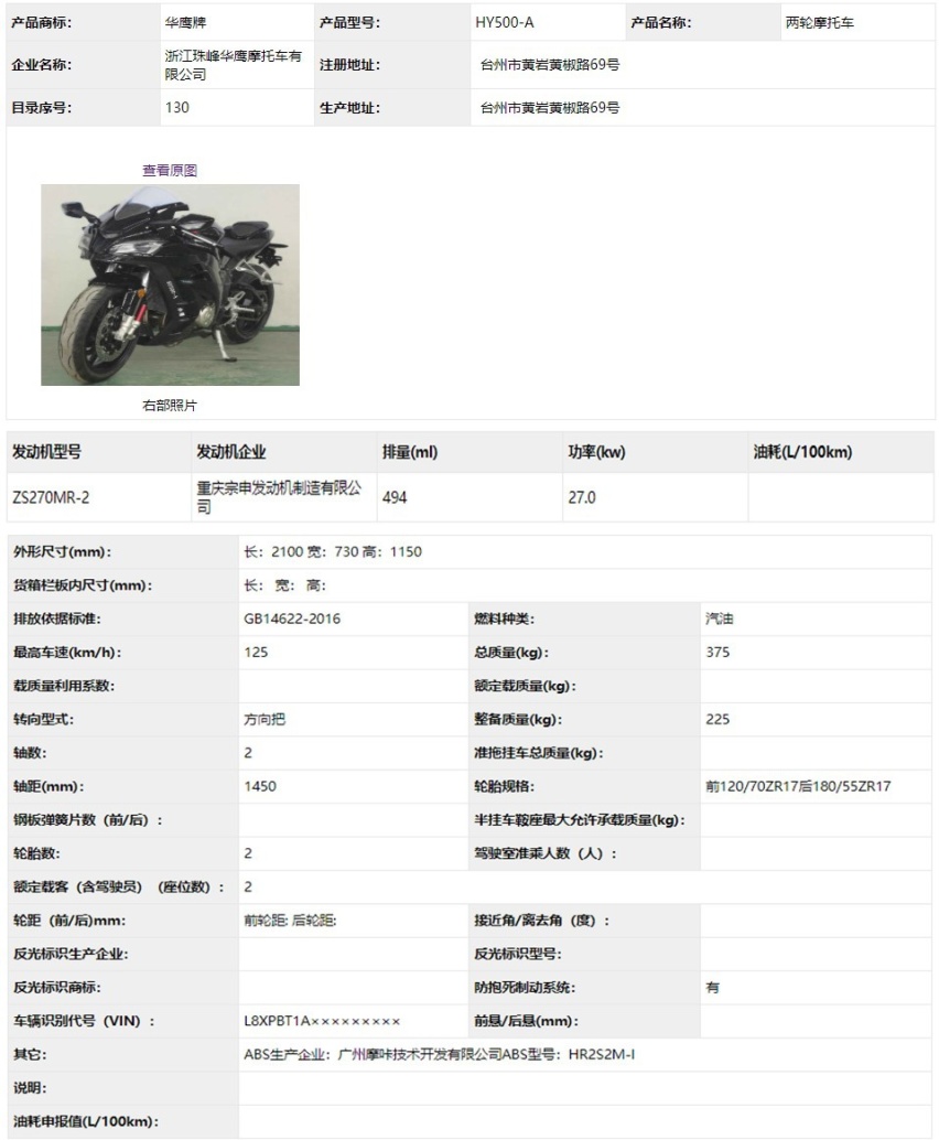 国产500cc双缸大跑车 携多款车型亮相 刀风400请接刀