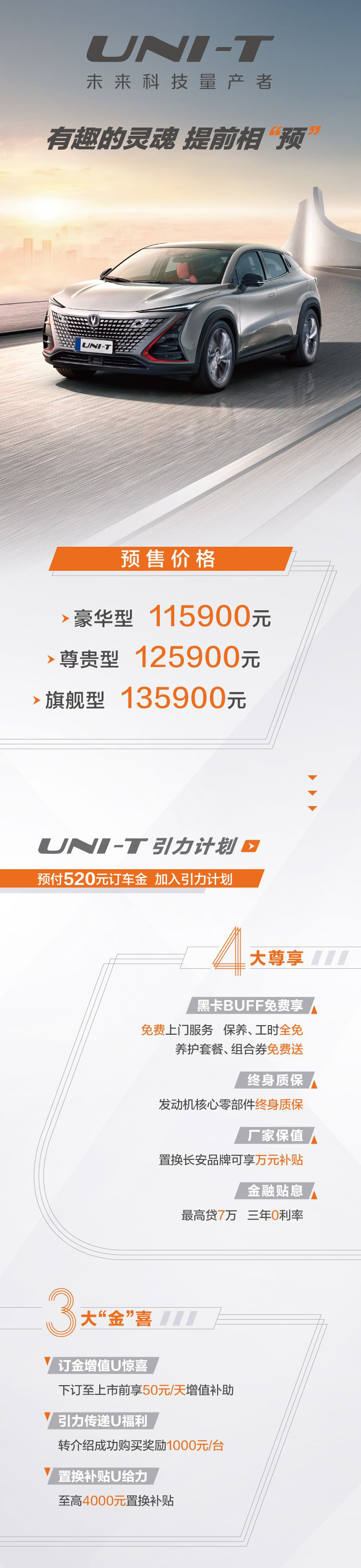 11.59万元起 长安UNI-T开启全球预售