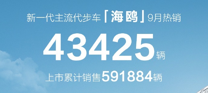 9月热销43425辆，海鸥凭什么稳坐A0级市场榜首？