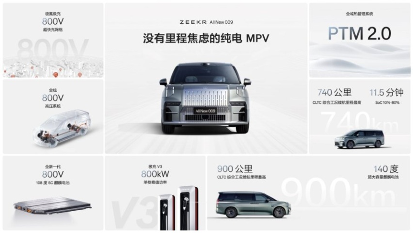 豪华MPV领导者，极氪009家族集结，四座、六座、七座，座座皆豪华