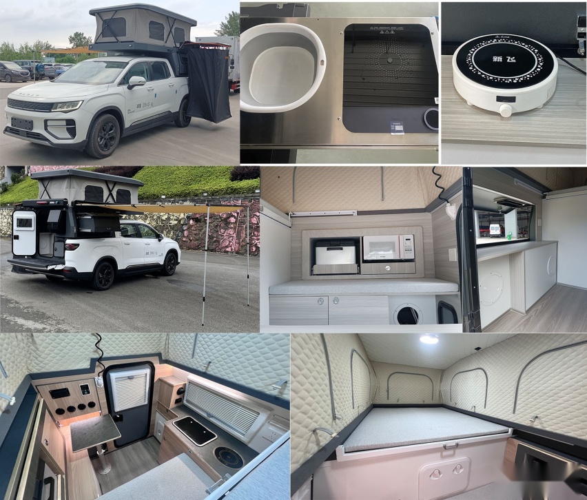 续航600公里纯电皮卡房车 基于雷达RD6打造