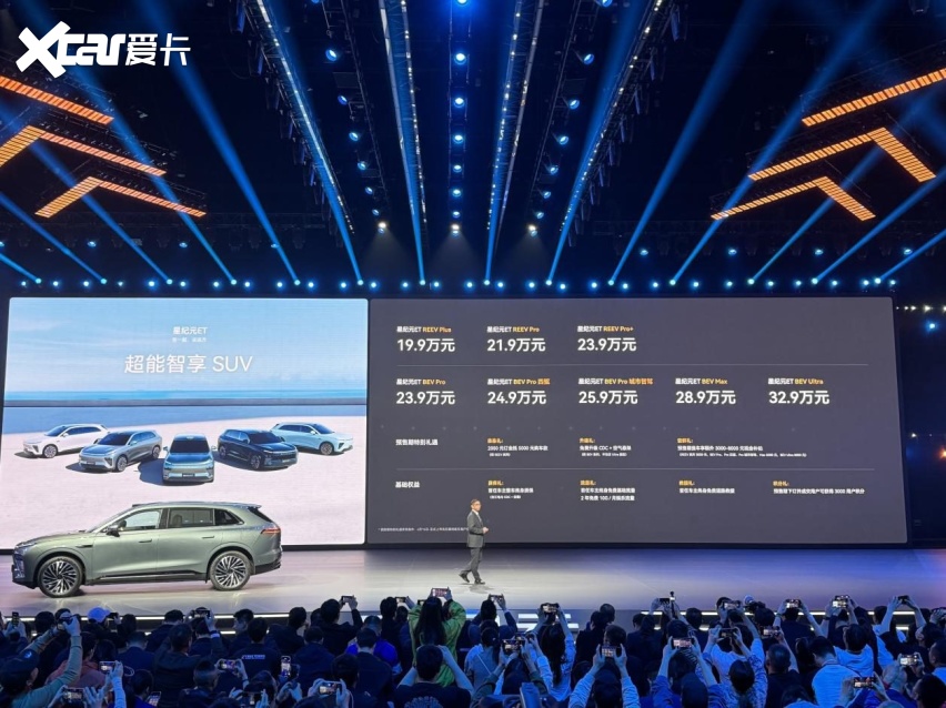 星纪元ET预售19.9万起，续航1500+km，叫板理想L7