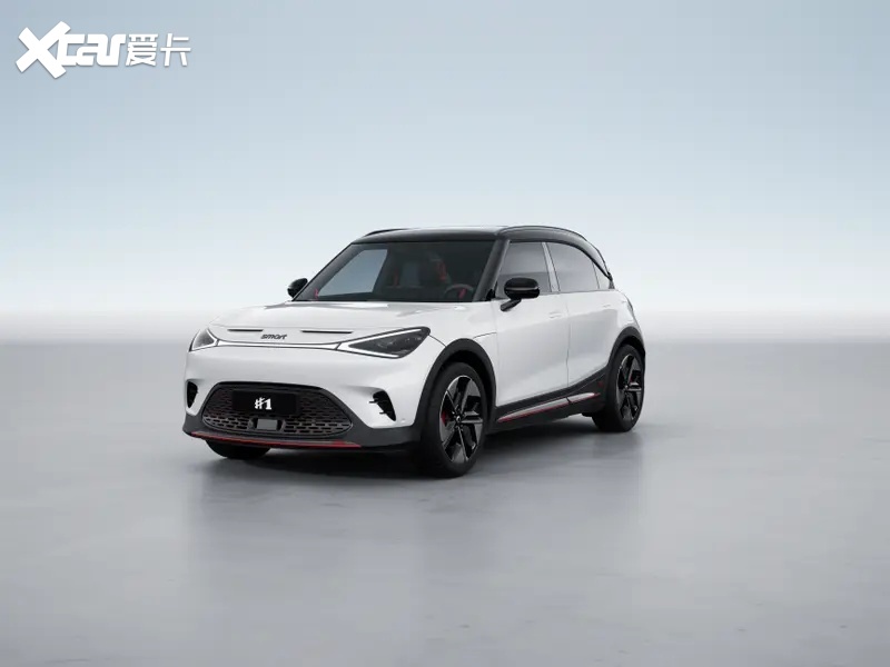smart#1_CN_Brabus_DigitalWhite_EclipseBlack_Ext_033_Turntable_3_4_Front_Left_Studio