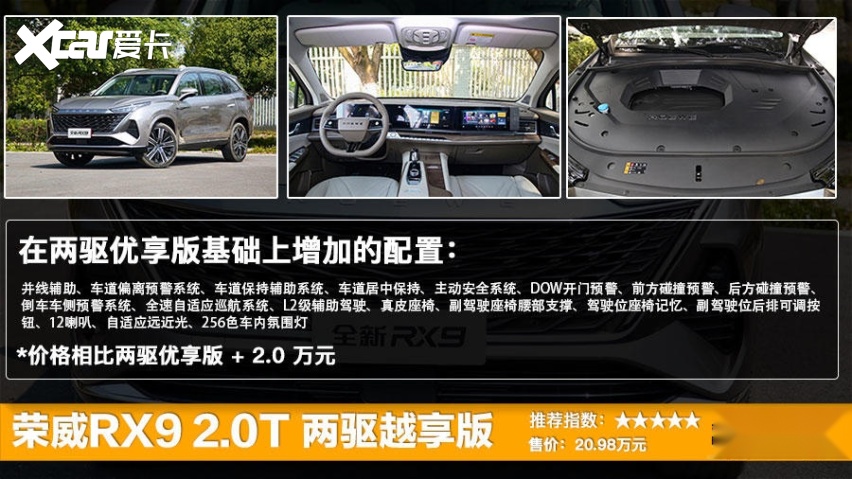 荣威rx9正式上市 售17.58万元起,全系四种配置车型选哪款更值?