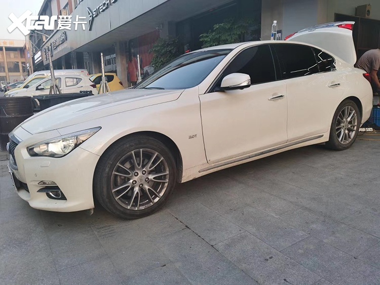 英菲尼迪Q50汽车音响改装黄金声学，台州慧声汽车音响改装店