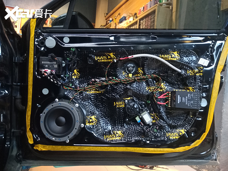 领略音乐无穷魅力,大众迈腾升级埃曼德高汽车音响,河北奥盛腾改装作业