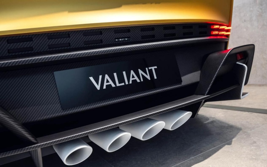 阿斯顿马丁Valiant，6速手动挡+V12发动机，碳纤维轮毂盖