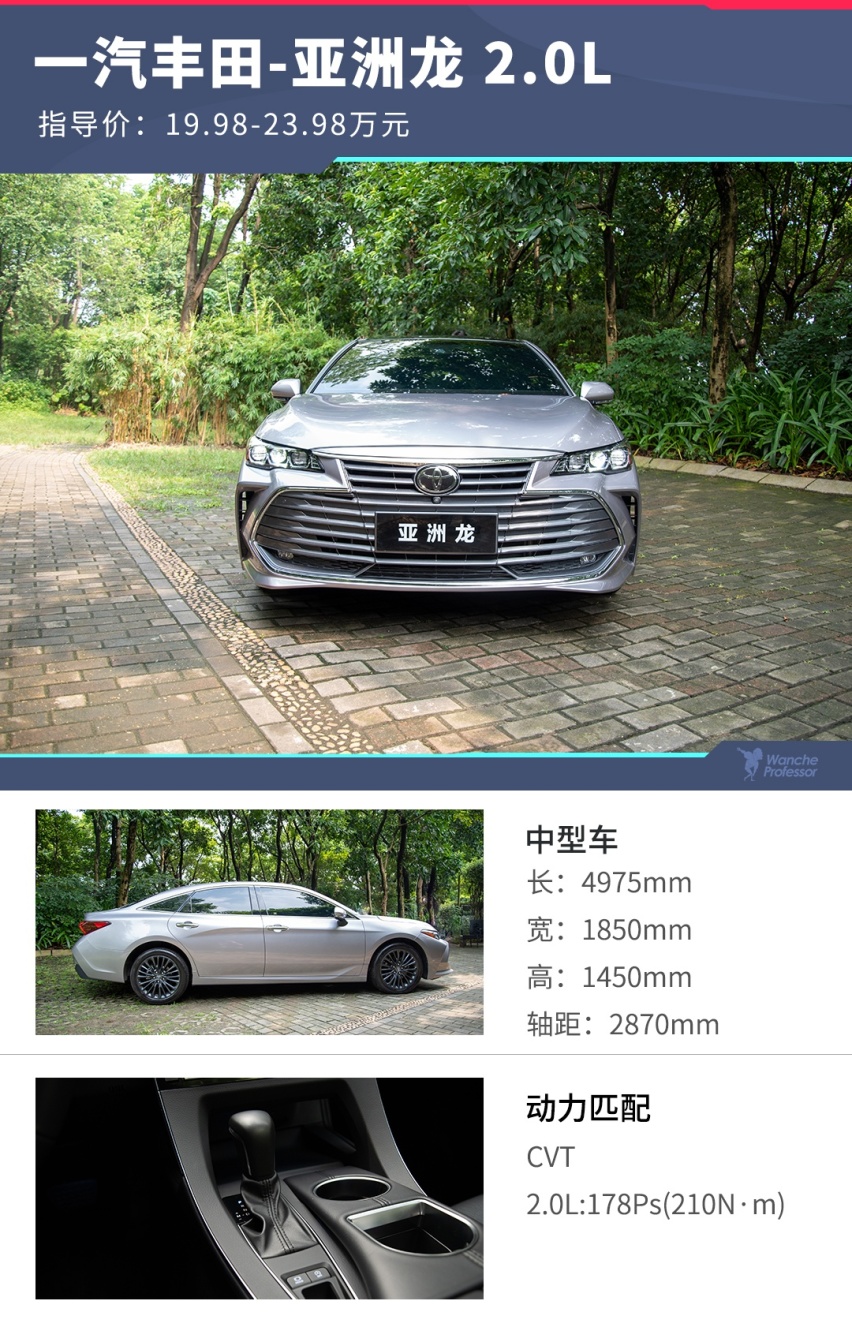 20万内的亚洲龙来了，告诉你买哪款最划算