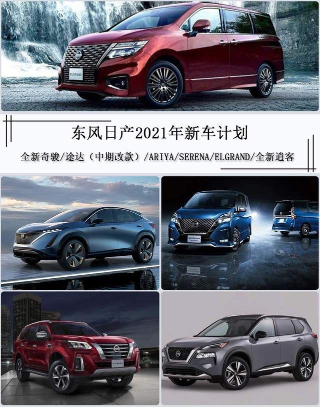 东风日产2021年新车计划，6款新车，重点发展电动与智能化