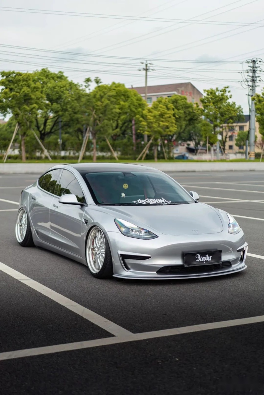 姿态风特斯拉Model 3，从迷彩战斗范变身成优雅绅士