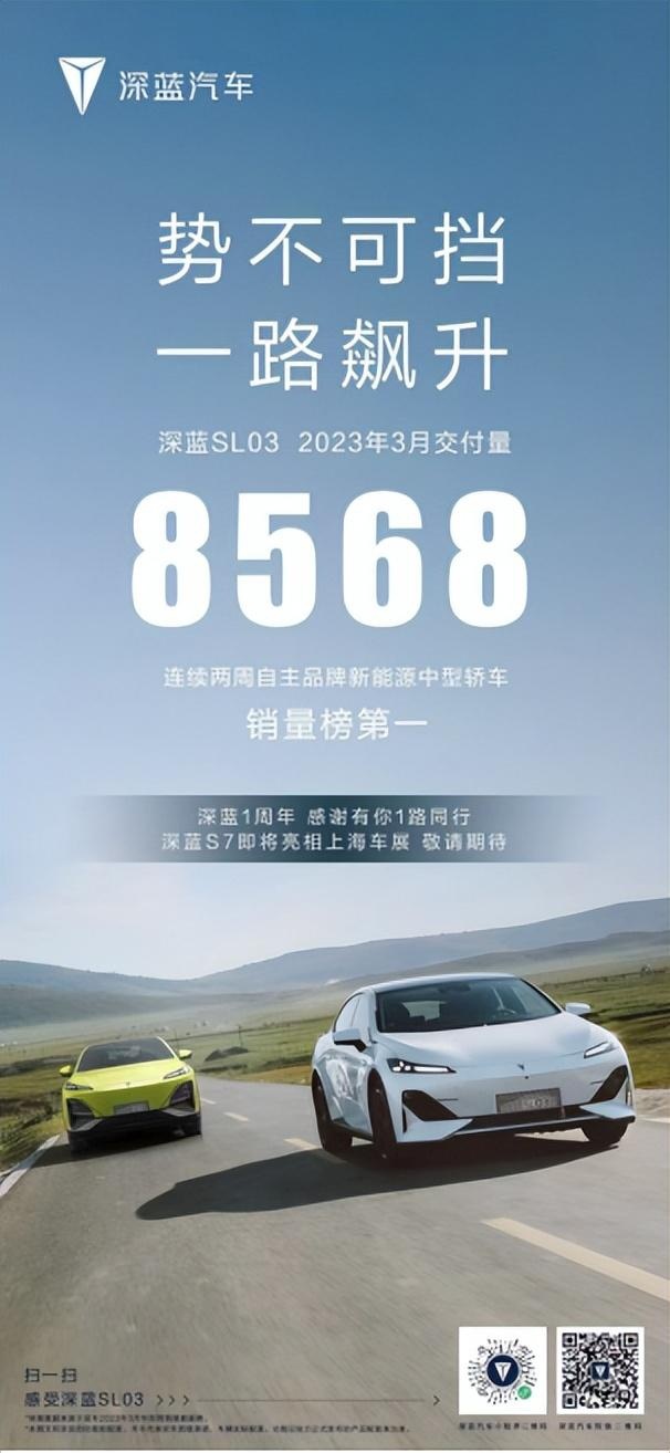 3月销量持续飘红，深蓝汽车豪掷2-3亿助力用户服务再升级
