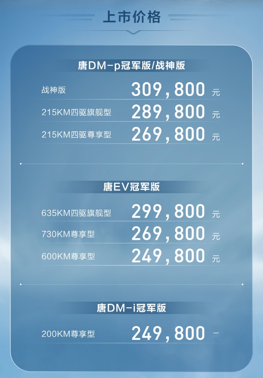 升级进度不停歇，比亚迪新款唐家族上市，产品力能打