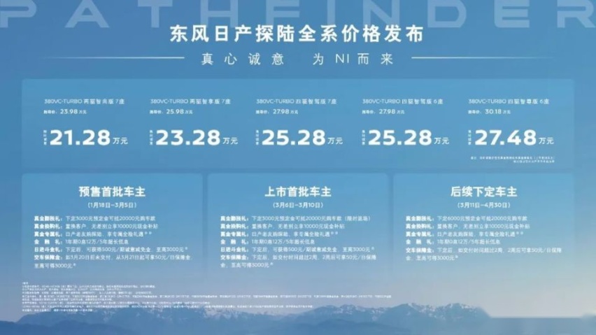 东风日产探陆，6座7座各有优势