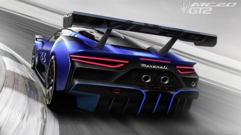 玛莎拉蒂MC20 GT2赛车官图 搭载3.0T海神发动机