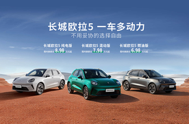 欧拉转型！燃油 SUV 来了，油耗低至 4.5L，一车三种动力随便挑