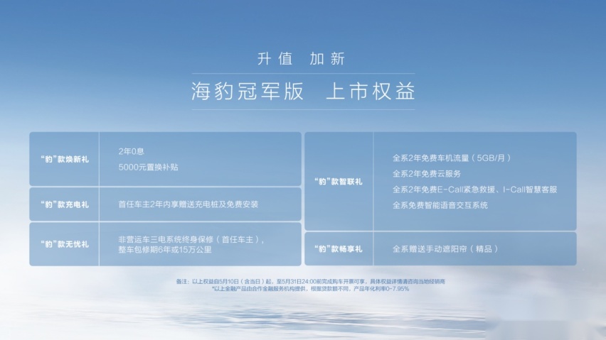 2023“升值、加新”， 海豹冠军版帮你实现，18.98万元起