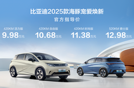 比亚迪2025款海豚宠爱焕新暨第70万辆下线，售9.98万元起