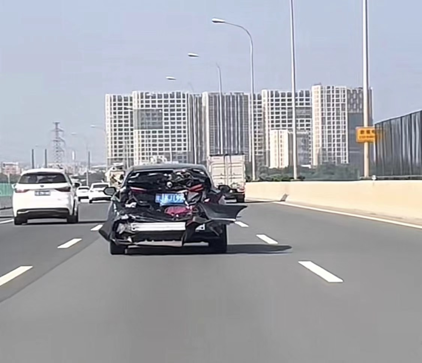 国庆高速危险名场面，说停就停的车、劈叉的二师兄……