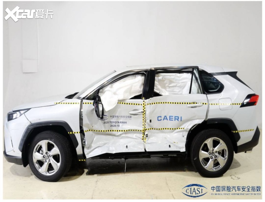 中保研新一期碰撞结果：RAV4荣放成绩优异 气囊多就是好