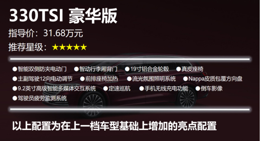 【帮你选车】选330TSI豪华版才是明智的 大众威然购车手册
