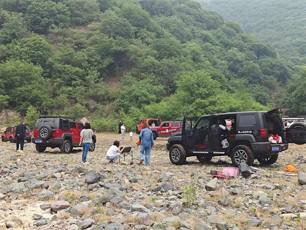 宜阳莲庄涧河自驾游 天然越野场 驰骋山水间