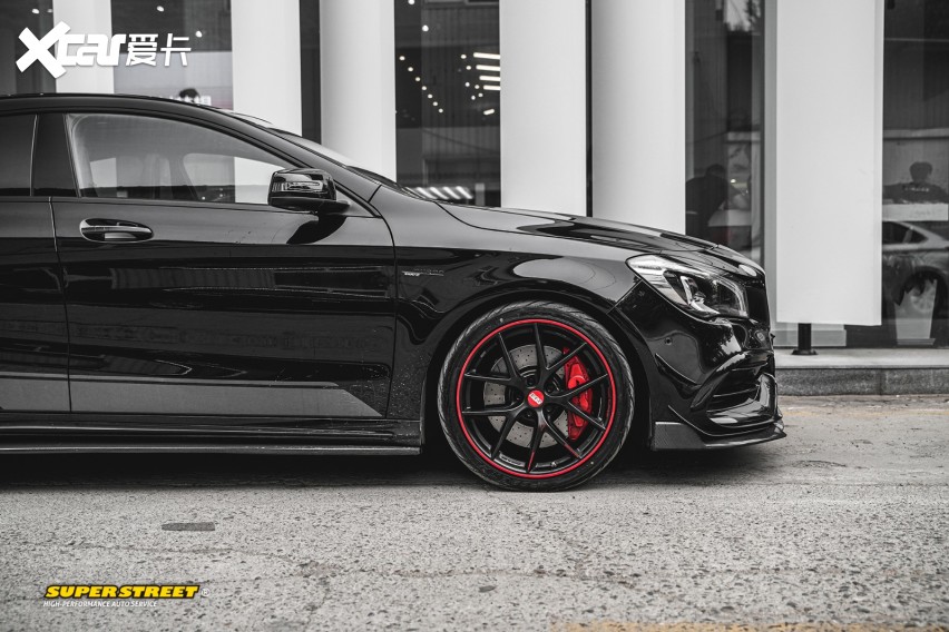 奔驰amg cla45改装federal飞德勒半热熔轮胎