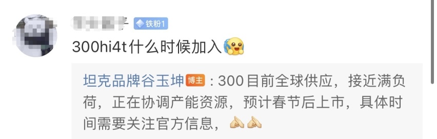 或2月上市！坦克300 Hi4-T现身，配408马力，油耗2.29L