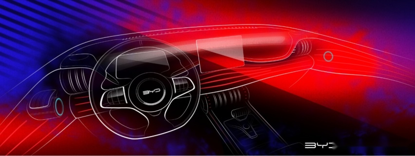 e平台3.0首款A级潮跑SUV 比亚迪元PLUS内饰效果图曝光