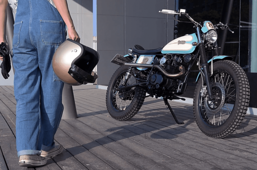 台湾机车改装分享：光阳KTR 150变身Scrambler风格，颇有艺