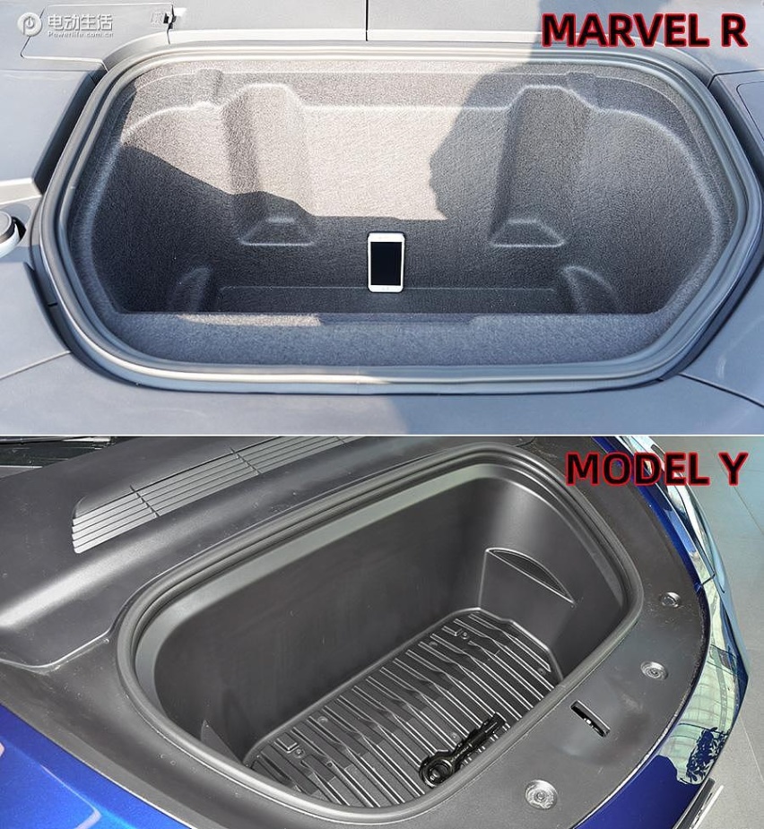 纯电对比MARVEL R / EC6 / Model Y