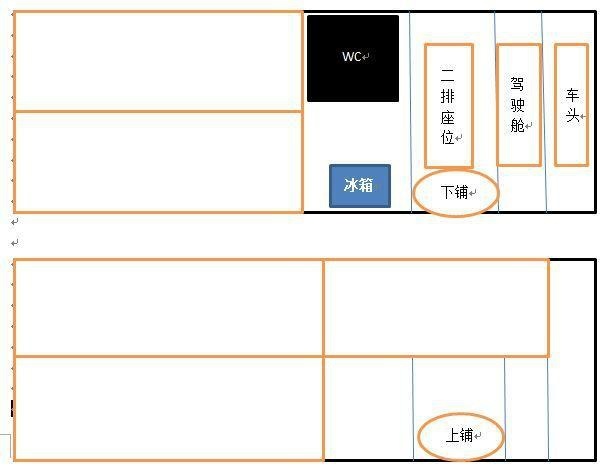 关于6座6卧B型房车的设想