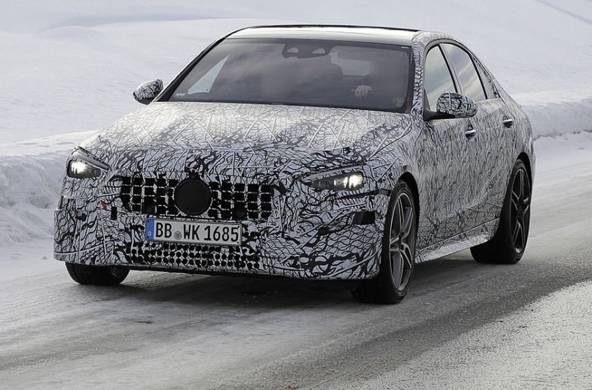 梅赛德斯奔驰AMG C43最新谍照曝光 将搭48V轻混系统