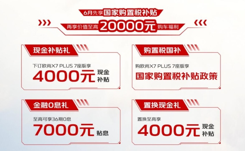 三排、SUV、大厂出品，长安欧尚X7 PLUS七座版售10.69万元起