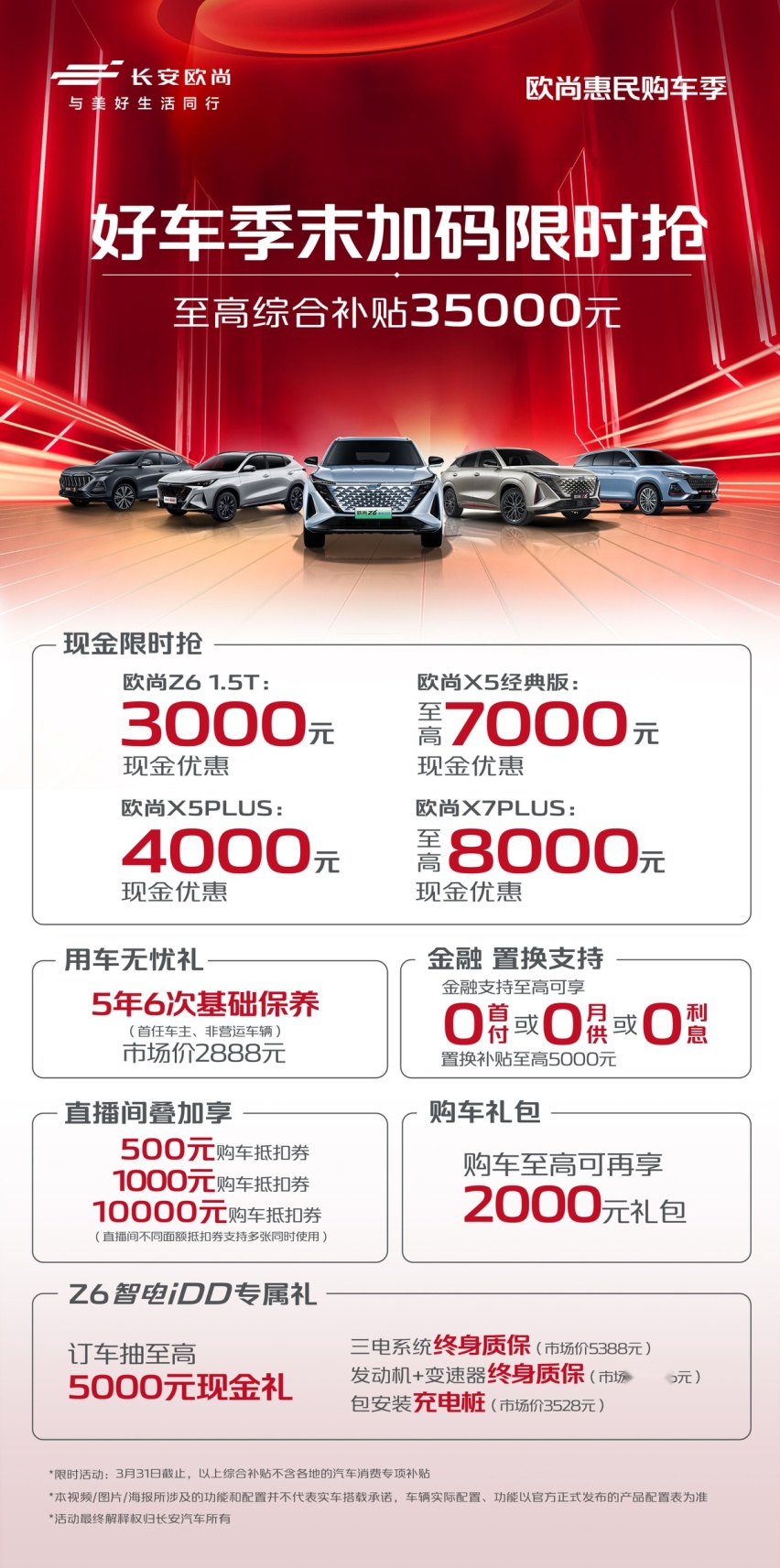 欧尚好车季末限时抢，干货！现金直降