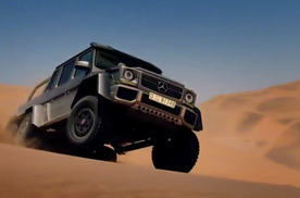 见山爬山、见河淌河，奔驰G63 AMG 6x6大型越野猛兽