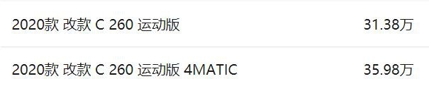 终端优惠8折 小保养933元 奔驰C级用车成本分析