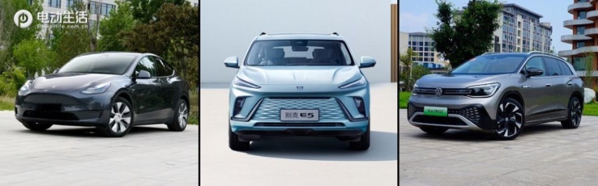 别克E5对比Model Y / ID.6 CROZZ