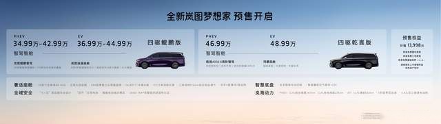 高端新能源MPV不二之选 全新岚图梦想家正式开启预售