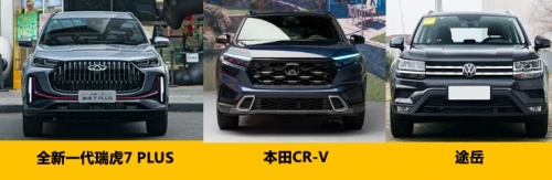 对比本田CR-V、途岳，瑞虎7 PLUS坐实“年轻人的第一台A级SUV