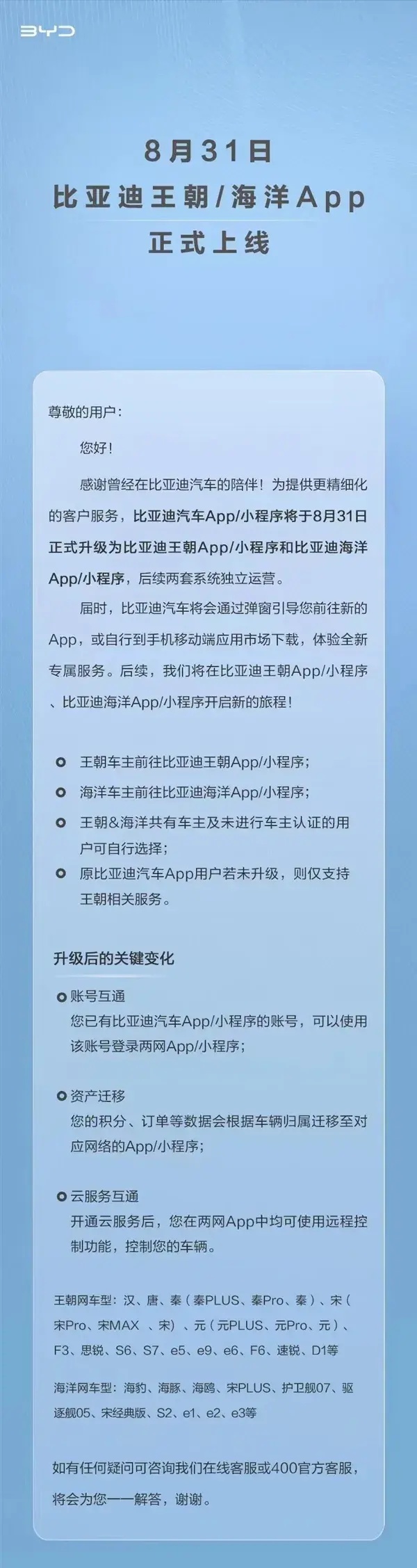 比亚迪又有大动作！王朝和海洋“闹”分家，你们怎么看？